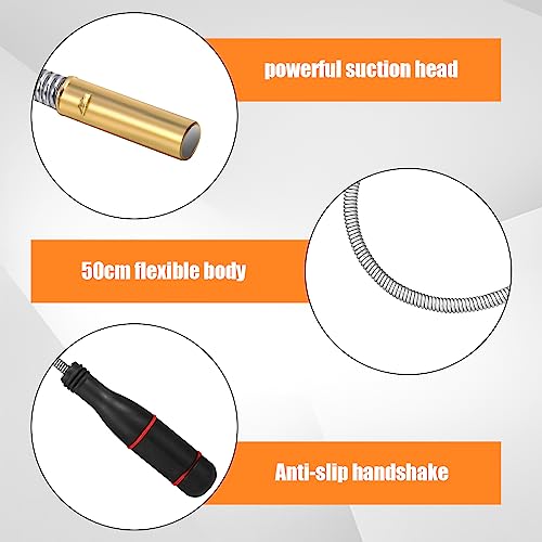 RosewineC 60 CM Flexible Pick Up Tool, Strong Magnetic Pipe Tool with 500mm Flexible Gooseneck, Portable Magnet Handheld Tool for Picking Up Smal