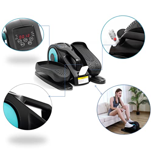 NAMVI Electric Under Desk Elliptical Trainer, 5 Adjustable Resistance Level Elliptical Trainer with Remote Control, Seated Pedal Exerciser, for H