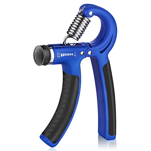 AIXPI Hand Grip Strengthener, Grip Strength Trainer with Adjustable Resistance 11-132 Lbs (5-60kg), Forearm Strengthener, Hand Exerciser for Grip