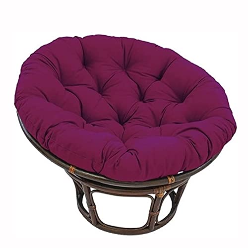Overstuffed Papasan Chair Cushion,Outdoor Cloth Swing Rattan Chair Cushion,Oversized Round Cushion Thick Comfortable Oversized Papasan Pad(Chair