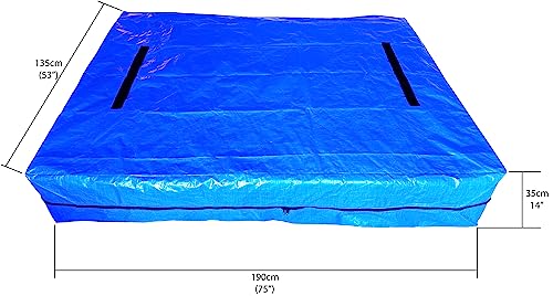 KIRFEE Mattress Cover For Moving And Storage (DOUBLE). Mattress Bag With 8 Handles. Heavy Duty And Waterproof Zipped Mattress Bags For Moving. Ma