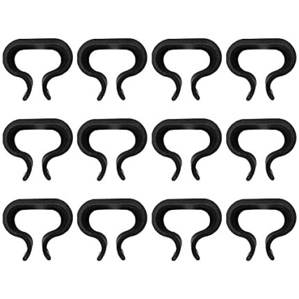 dinae 12 Pieces Patio Furniture Clips, Garden Wicker Furniture Alignment Clips, Non-slip Sofa Rattan Chair Clip, Outdoor Fasteners Sectional Conn