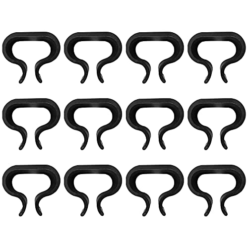 dinae 12 Pieces Patio Furniture Clips, Garden Wicker Furniture Alignment Clips, Non-slip Sofa Rattan Chair Clip, Outdoor Fasteners Sectional Conn