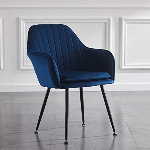 Modern Kitchen Dining Room Chairs Dining Chairs Velvet Armchairs With Legs And Metal Back For Living Room Bedroom Kitchen Furniture (Color : Dark