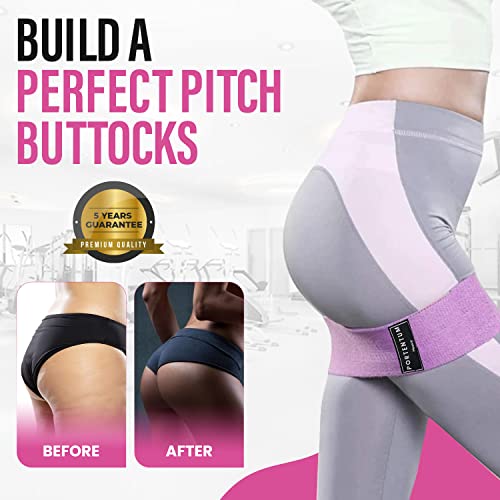 PORTENTUM Resistance Bands, Fitness Bands Set, Yoga Strap in 3 Tensile Strengths, Training Band, Yoga Band, as Resistance and Support for Leg Tra