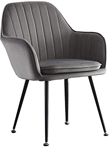 Modern Kitchen Dining Room Chairs Dining Chairs Velvet Armchairs With Legs And Metal Back For Living Room Bedroom Kitchen Furniture (Color : Dark