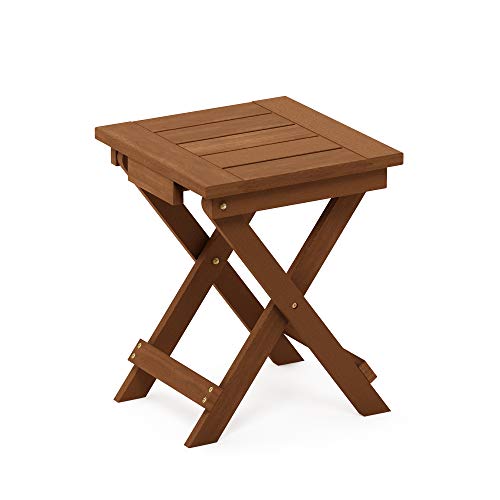 Furinno Patio Tables, Wood, Natural, one size