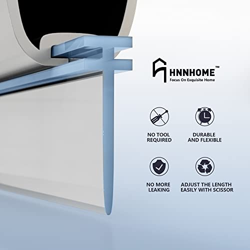 HNNHOME T Profile Channel Shower Screen Seal Strip for Folding Straight Glass 2.2 Meter