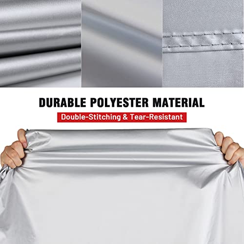 Favoto Waterproof Car Cover Outdoor Sedan Cover Universal Fit 177-194 Inch Right Side Zipper Design Sun Protection Waterproof Windproof Dustproof