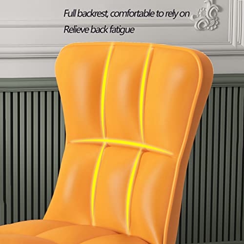 Kitchen Dining Room Furniture Chairs PU Leather Dining Chair Set Of 6 High Back Soft Seat Soft Padded Seat Kitchen Chair with Metal Chair Legs Fo