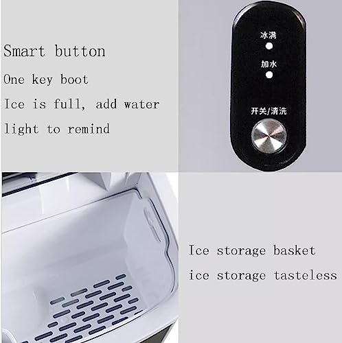 Shykey countertop ice machine Portable Countertop Ice Maker -33 lbs Daily Output, Self-Cleaning with Ice Scoop for Kitchen, Office, Bar, Party ic