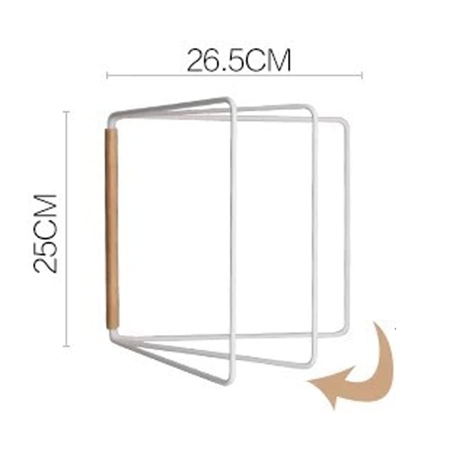 ARFUKA Hand Towel Holder Standing Fodable Towel Rack Headband Holder 3 Tier Tower Bar for Bathroom Kitchen Vanity Countertop White