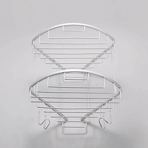 RSOCHS Wall Shelf Bathroom Towel Rack Space Aluminum Rack Double Towel Rack Bathroom Hardware Accessories