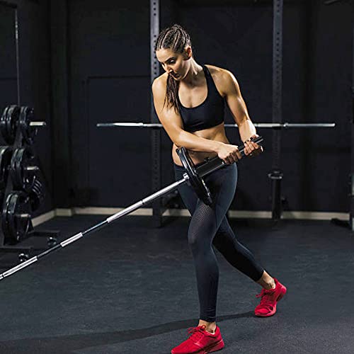 Landmine Handle Attachment for 2-Inch Olympic Barbell, Home Gym Strength Training Equipment, Straight Handle Viking Press Landmine Attachment for