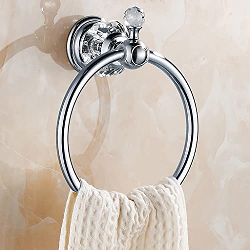 HIGOH Towel Racks, Bath Towel Holder,Bathroom Hand Towel,Bathroom European-Style Crystal Towel,Rose Towel Rack,Bathroom Storage Hardware Towel Ha