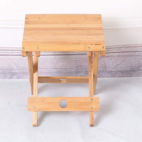 LUKEO Folding chairs- stools Portable Multi-function Small Mazar Foldable Creative Square Stool Home