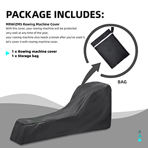 MRWiZMS Rowing Machine Cover, GYM Equipment Protective Cover, 210D Oxford Cloth Cover for Rowing Machine, Dustproof and Waterproof