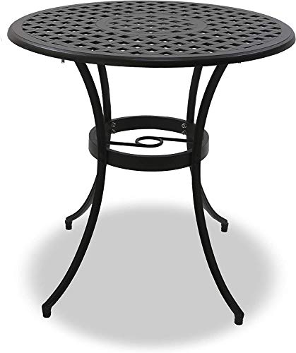Centurion Supports PREGO Garden & Patio Black Cast Aluminium Bistro Table