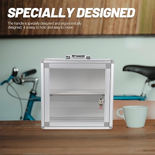 LALAFINA First Aid Medicine Storage Box Metal Medicine Case Household Medicine Cabinet Family Emergency Kit Box For Travel Car Home