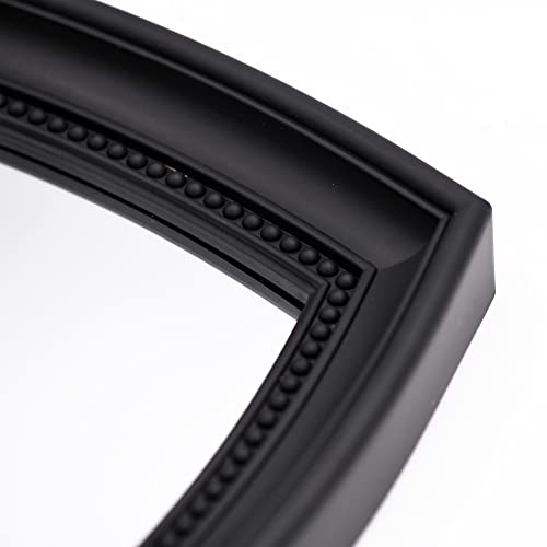 OIGUMR 13.2 x 12 inch Heart Mirror Wall Mirror Mirror Wall Decor Black Mirror