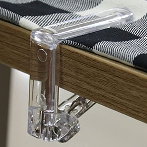 NP Tablecloth Clips Clips Clear Plastic Table Cloth Picnic Table Cloth Clamps Clips Table Cover Clamp Plastic Tablecloth Holders Clear Durable an