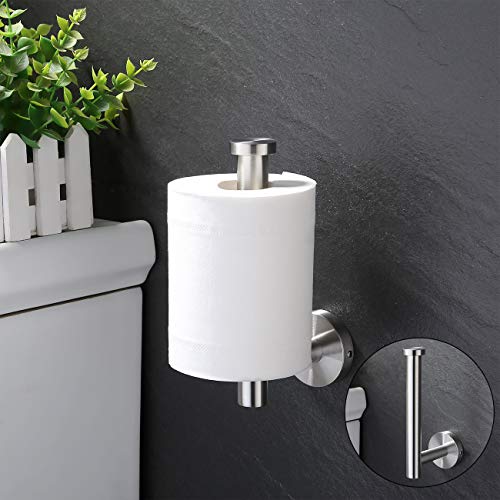 KES Toilet Roll Holder and Towel Ring Set, Bathroom Hardware Set Bathroom Accessory Set 2 Pieces SUS304 Stainless Steel Wall Mounted Brushed Fini