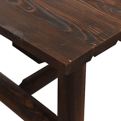 vidaXL Garden Lounge Set 4 Piece, Table and Chairs for Patio Terrace, Outdoor Lounge Set for Leisure Time, Coffee Table, Solid Wood Spruce