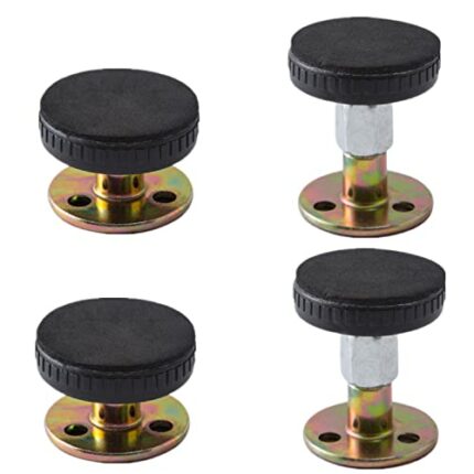 4 Pieces Anti-Shake Fixer with Adjustable Threaded Bed Frame Anti-Shake Tool Headboard Stopper Telescopic Support Use for Bed Cabinet Chair Sofa