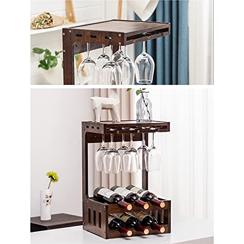 EYLINK Wooden Wine Racks, Wine Racks, Creative Wine Racks, Home Wall-Mounted Wine Glass Racks, Hanging Racks, Kitchen/Bar/Restaurant Wine Glass R