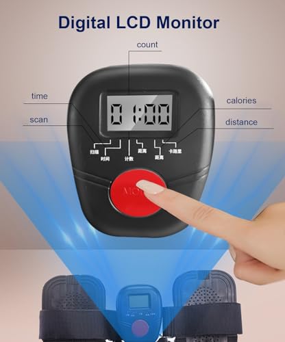 HAWEWE Rowing Machine For Home Use Hydraulic Rower Resistance Adjustable Rower Machine With LCD Monitor Home Gym Up To 264lbs Weight Capacity