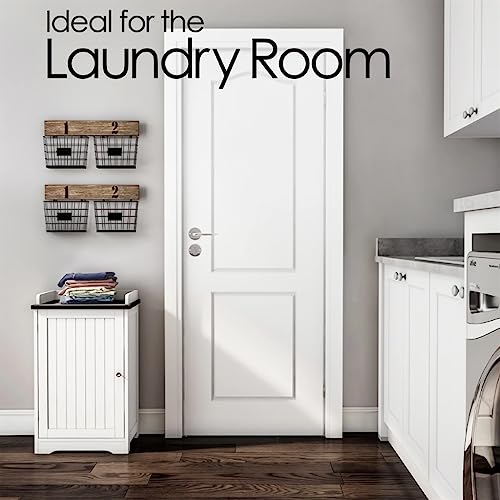 N/A Bathroom Cabinet – Floor Cupboard for Storage (White) Bathroom Furniture