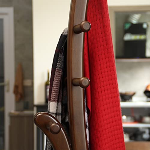 N/A Living room solid wood floor coat hanger home bedroom coat hanger Chinese vertical coat hanger thickened