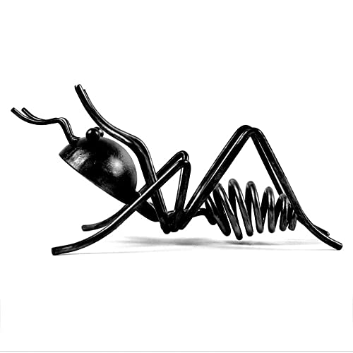 Fantasee - Ant Wine Holder, Stainless Steel Wine Freestanding Rack Bottle Holder Novelty for Gift Kitchen Home Decoration (Black - Ant4)