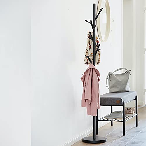 Love it Store it Loft Metal Coat Stand - Modern Jacket Stand for Hallway, Bedroom, Office - 170 cm High, Stable - Matt Black