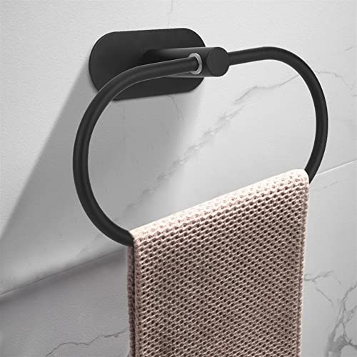 HIGOH Towel Racks,Bath Towel Holder,Bathroom Hand Towel,Bathroom Simple Stainless Steel Wall Mounted Towel Rack,Self-Adhesive Towel Holder Hanger