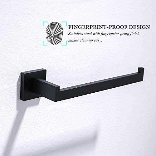 Matte Black Towel Bar Hand Towel Holder Towel Rack Towel Ring Bathroom Hardware Accessories Stainless Steel Wall Mounted