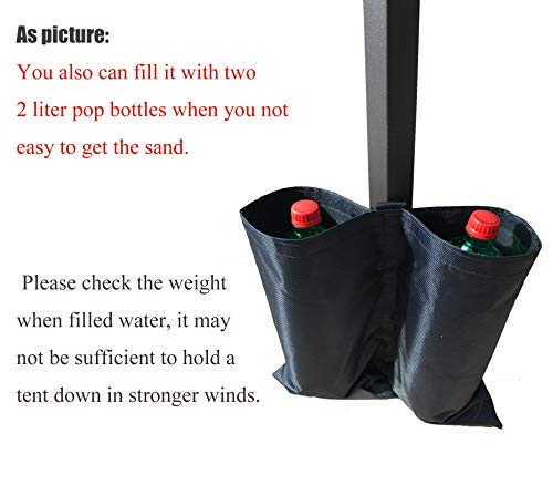 RZMAYIS Gazebos Weights, 4 Pack Industrial Grade Weight Bags, Garden Party Outdoor Tent Leg Weights for Pop Up Gazebo, Canopy,Tent (4 Pack)