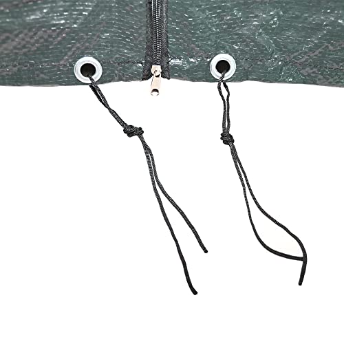 RAM ONLINE Heavy Duty Waterproof 3 Seater Swinging Garden Hammock Cover with Zip,L,Green,9653