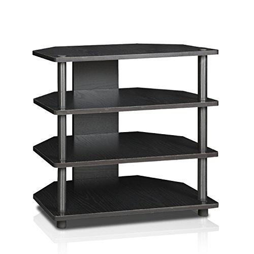 Furinno Toolless TV Stands, Wood, Espresso/Black, one size