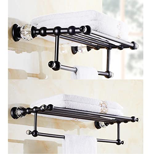 HIGOH Towel Racks, Bathroom Towel Rack Wall Mounted Towel Holder,Brasscrystal Bathroom Accessories,Bath Hardware Towel Rack,Towel Bar Holder