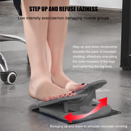 Under desk stepper folding portable mini stepper anti-slip massage leg fitness stepper suitable for weight loss, weight loss, exercise