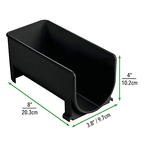 mDesign Set of 8 Modern Bottle Holders – Stackable Water Bottle Holder for Various Drink Bottles – Stylish Kitchen Accessories Set for the Kitche