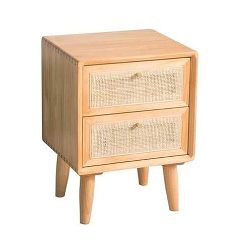 JYDQM Nightstand Rattan Cabinet Bedroom Bedside Storage Cabinet Small Apartment Storage Cabinet