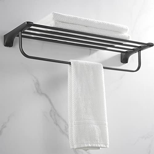 HIGOH Towel Racks,Bathroom Towel Rack Wall Mounted Towel Holder,Towel Rack,Stainless Steel Bathroom Towel Holde,Double Pole Rack,Bathroom Wall To