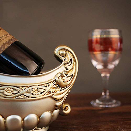 PIBM Stylish Simplicity Abstract Spoon Shape Resin Crafts Home Decoration Wine Rack Creative Bar Decoration Wine Cabinet Kitchen Living Room Gift