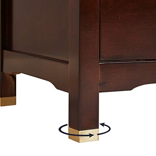 LUKEO Solid Wood Bedside Table Simple Bedroom Locker, Solid Wood Bedside Table