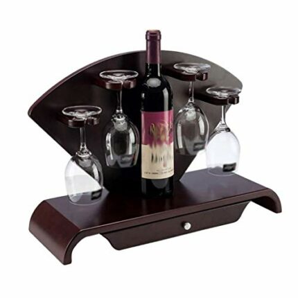 ZYZMH European Style Wood Wine Rack, Wine Glass Rack Wine Bottle Rack Display Stand Creative Decorations