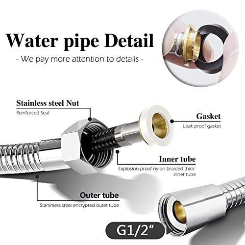 Hand Held Bidet Sprayer - Stainless Steel Sprayer Shattaf Toilet Bidet Shower Head for Bathroom Sink or Toilet - with 59-inch Hose and Bracket Ho