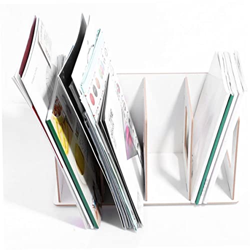 Hajimia Detachable Wooden 4 Sections Storage Rack,CD Stand DVD Stand CD Storage DVD Storage CD Holder DVD Holder Media Box Shelf Bookshelf Table