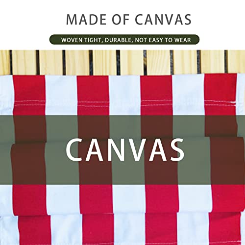 SMELEYOU Beach Chair Cloth, Chairs Canvas Covers, Sunloungers, Deck Chair Sling Replacement 114x43 cm/45 x 17 inch Red and White Stripes Deck Cha